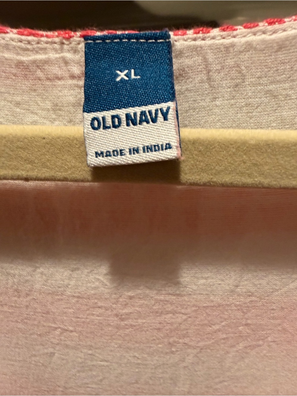 Old Navy Pink & Orange Striped V-Neck Dress - Picture 4 of 7